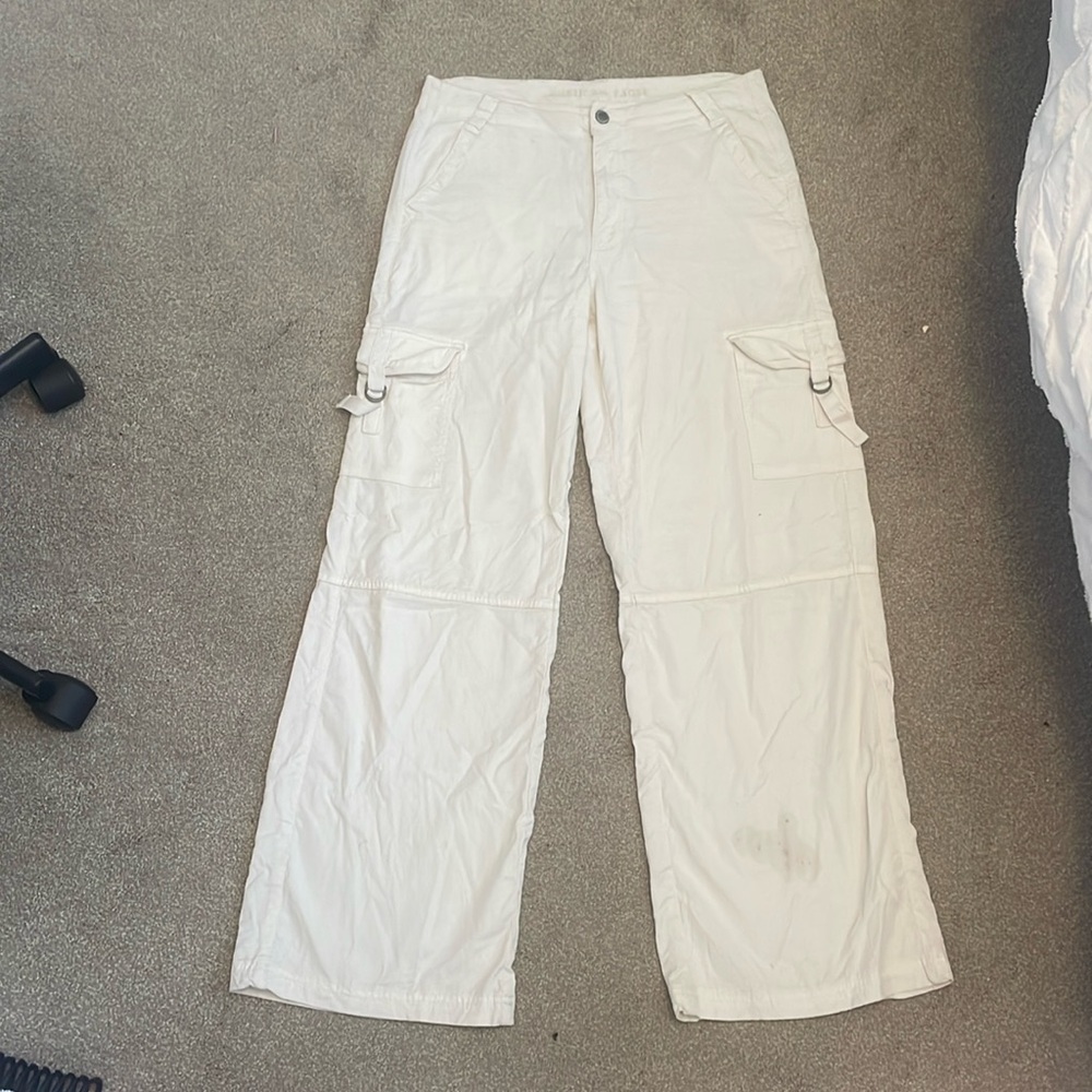 American Eagle wide leg cargos
